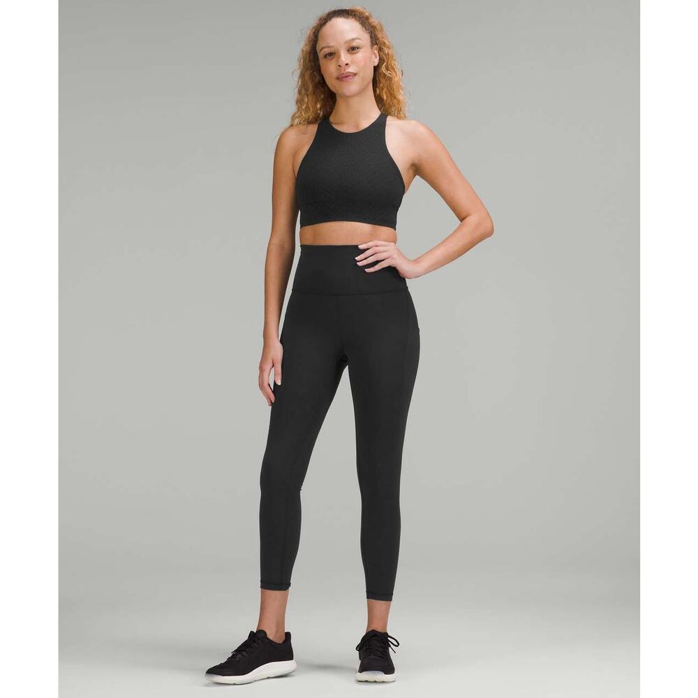 Lululemon Wunder Train High Rise Tight Leggings Pockets 25" Size 4 Black W5EPSS - Picture 3 of 11